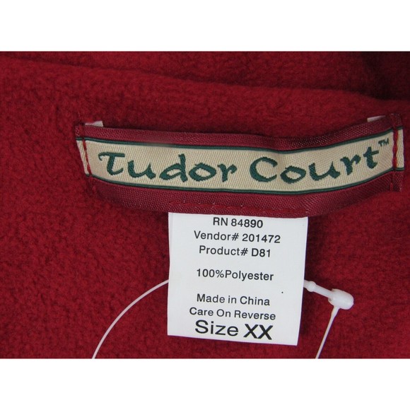 Tudor Court Red Fleece Long-Sleeve Jacket - Picture 7 of 16